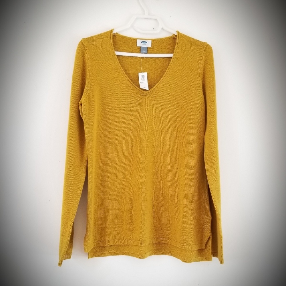 NWT* Old Navy Mustard Cozy Knit Top Tunic Sweater